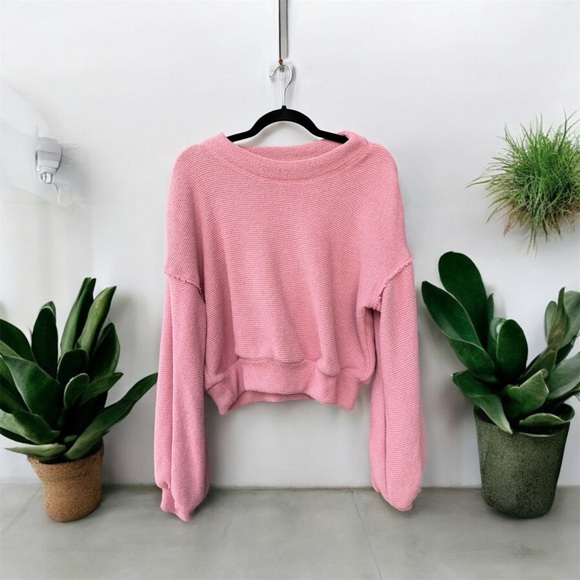 Free People Sweaters - Free People Beach Textured Pullover Oversized XS